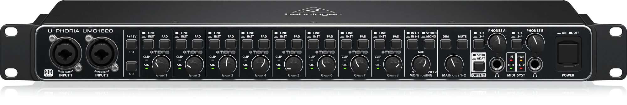 Behringer UMC1820 96khz 32bit