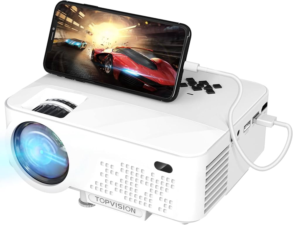 TOPVISION Mini Beamer mit Screen Mirroring